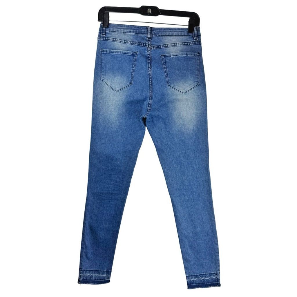 Other GREAT SMOKY Women's Blue Skinny Jean with Detailed Raw Hem 7 Size 24" / US 00 / IT 34 - 4 Thumbnail