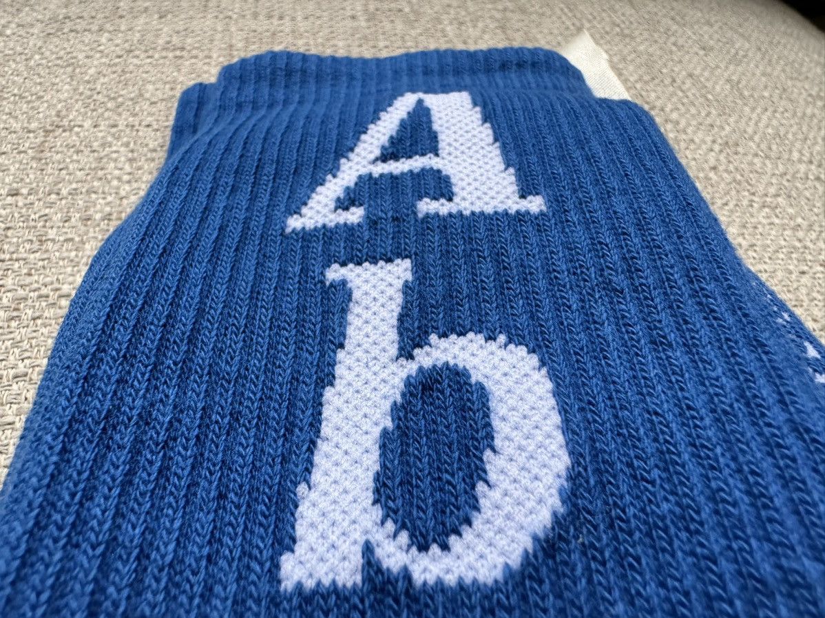 Advisory Board Crystals ITALY MADE ABC Socks Blue White ABC. 123 Cream Size ONE SIZE - 5 Thumbnail