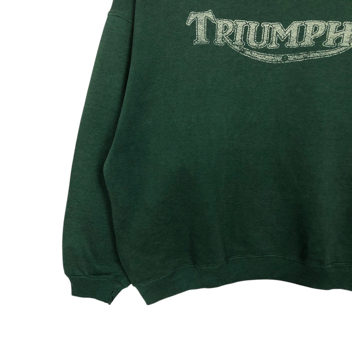 Vintage 📌Vintage Sweatshirt Triumph Made in Usa Cafe Racer Wear Size US L / EU 52-54 / 3 - 5 Thumbnail