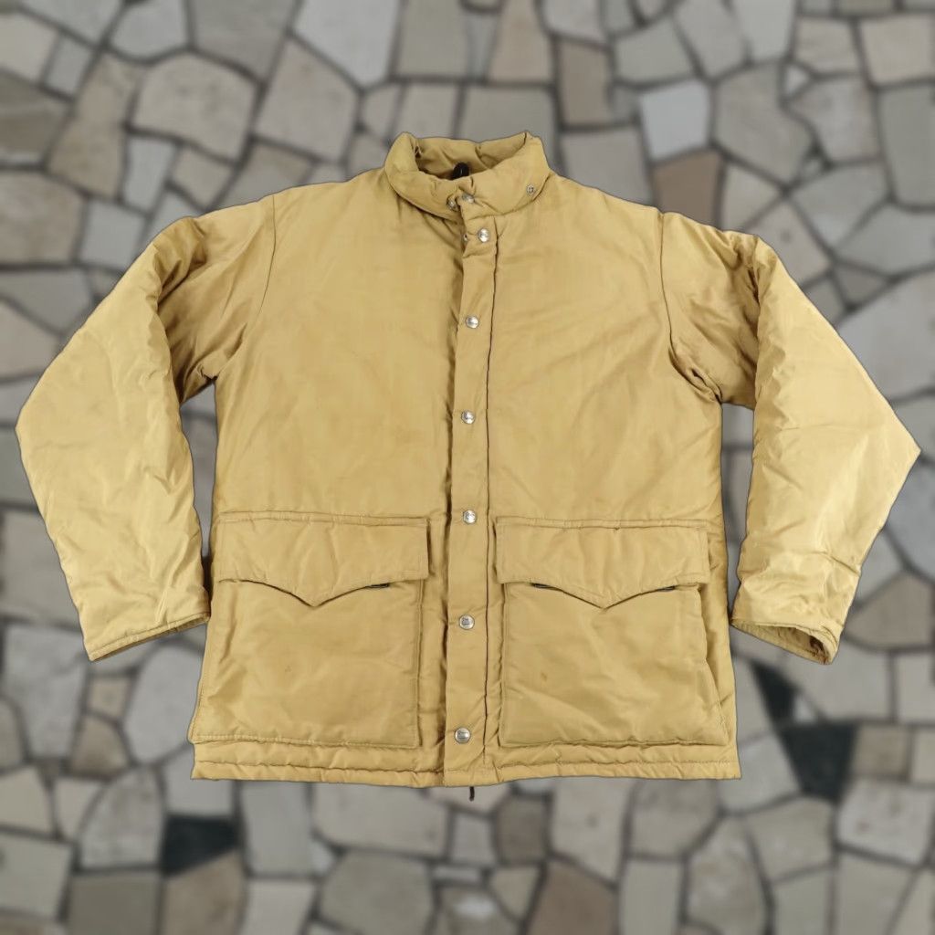 Vintage VINTAGE Woolrich Jacket Mens Large Beige Quilted Puffer Western Coat Insulated Size US L / EU 52-54 / 3 - 1 Thumbnail