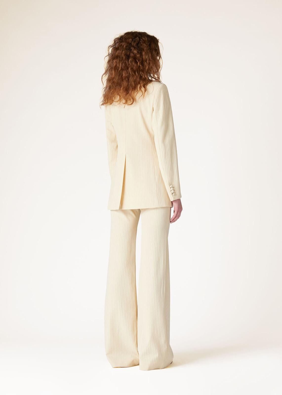Loro Piana o1srvl11e0125 FAO0330 Arisa Jacket in Cream Size XS / US 0-2 / IT 36-38 - 5 Thumbnail