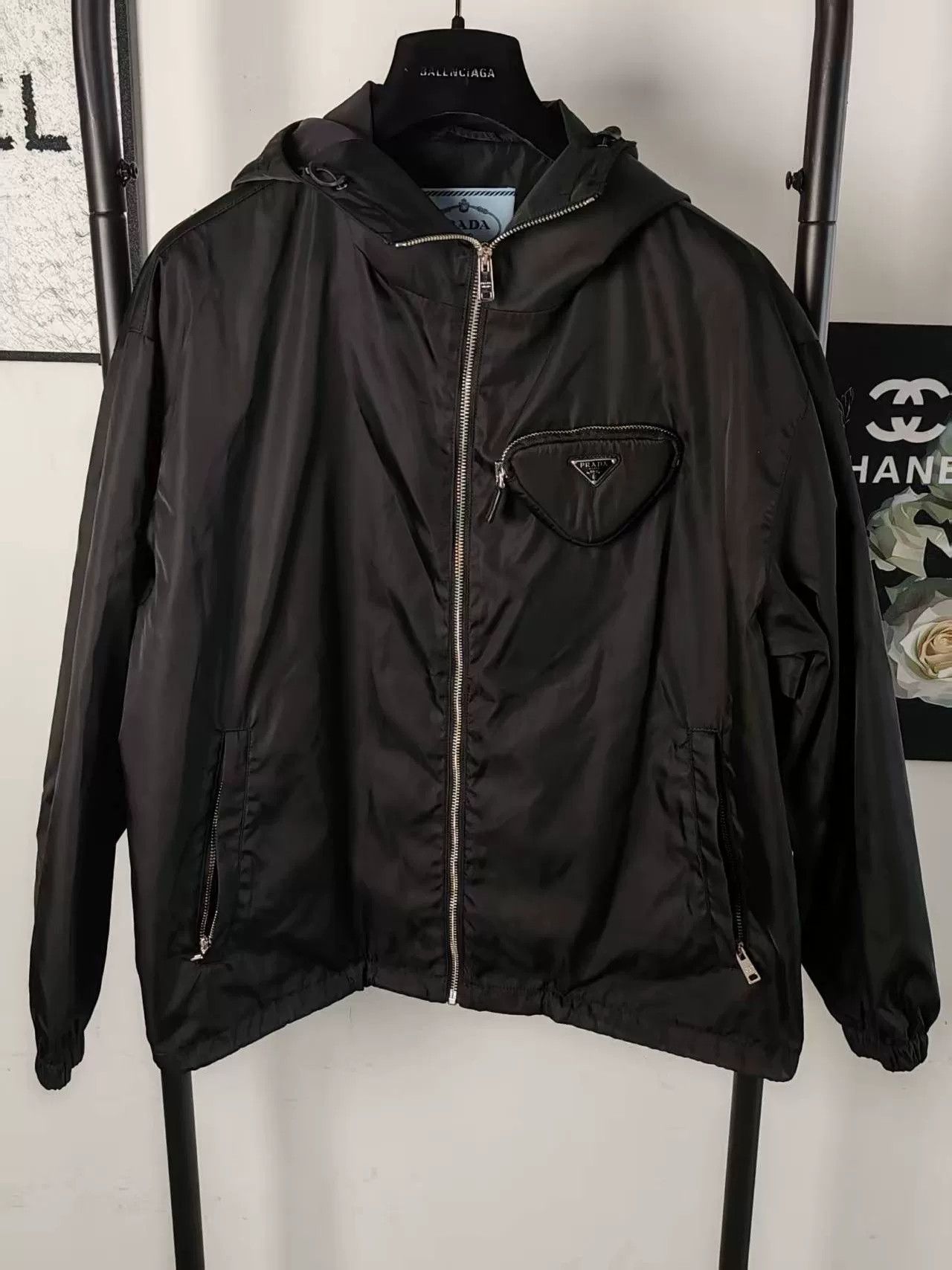Prada Prada Nylon Jacket with Triangle Logo Size US M / EU 48-50 / 2 - 1 Thumbnail