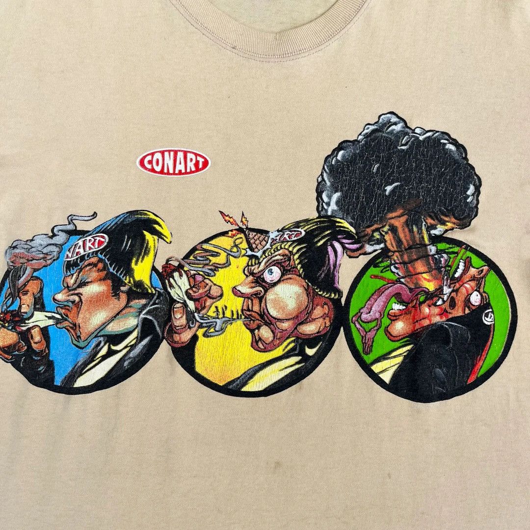 Vintage Conart 1993 90s Vintage Graffiti USA Made Art Rare T-Shirt Size US L / EU 52-54 / 3 - 3 Thumbnail