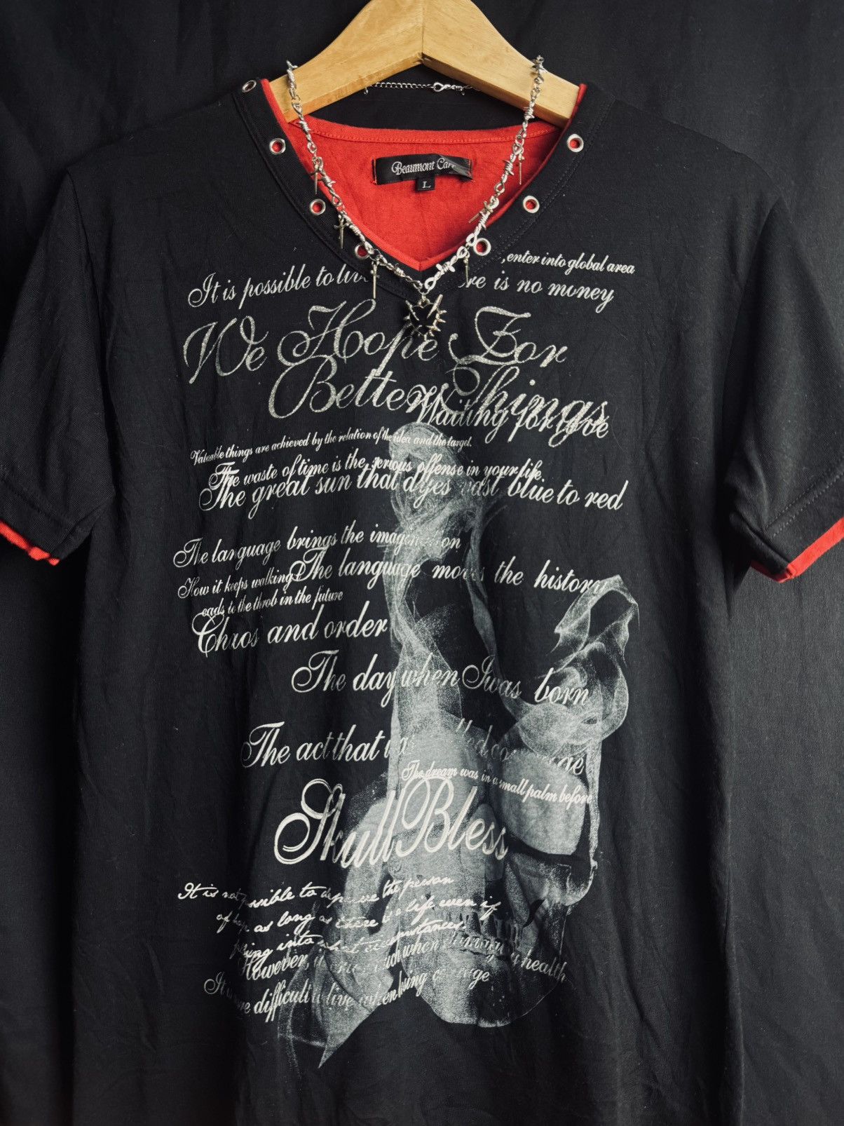 Yasuyuki Ishii Vkei Japanese Beaumontcarr Poem Smoke Tees Size US L / EU 52-54 / 3 - 3 Thumbnail