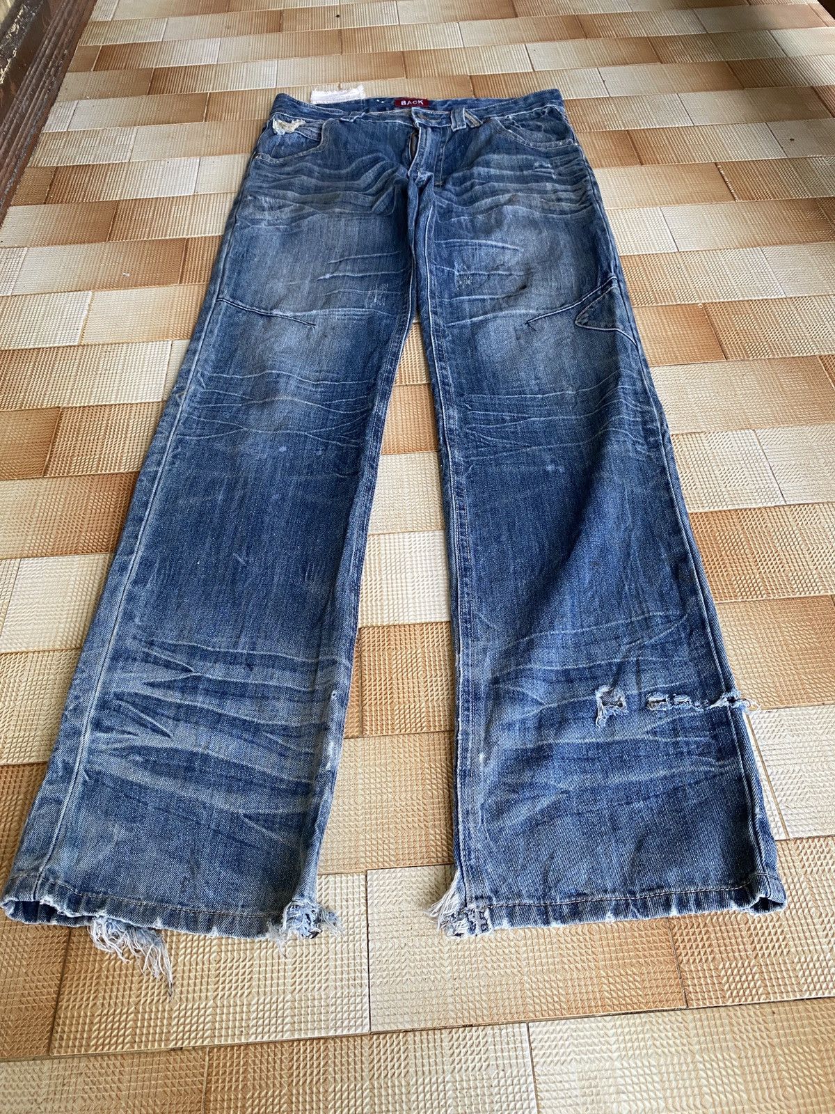 If Six Was Nine × PPFM × Vintage Vintage back straight cut denim Size US 33 - 1 Thumbnail
