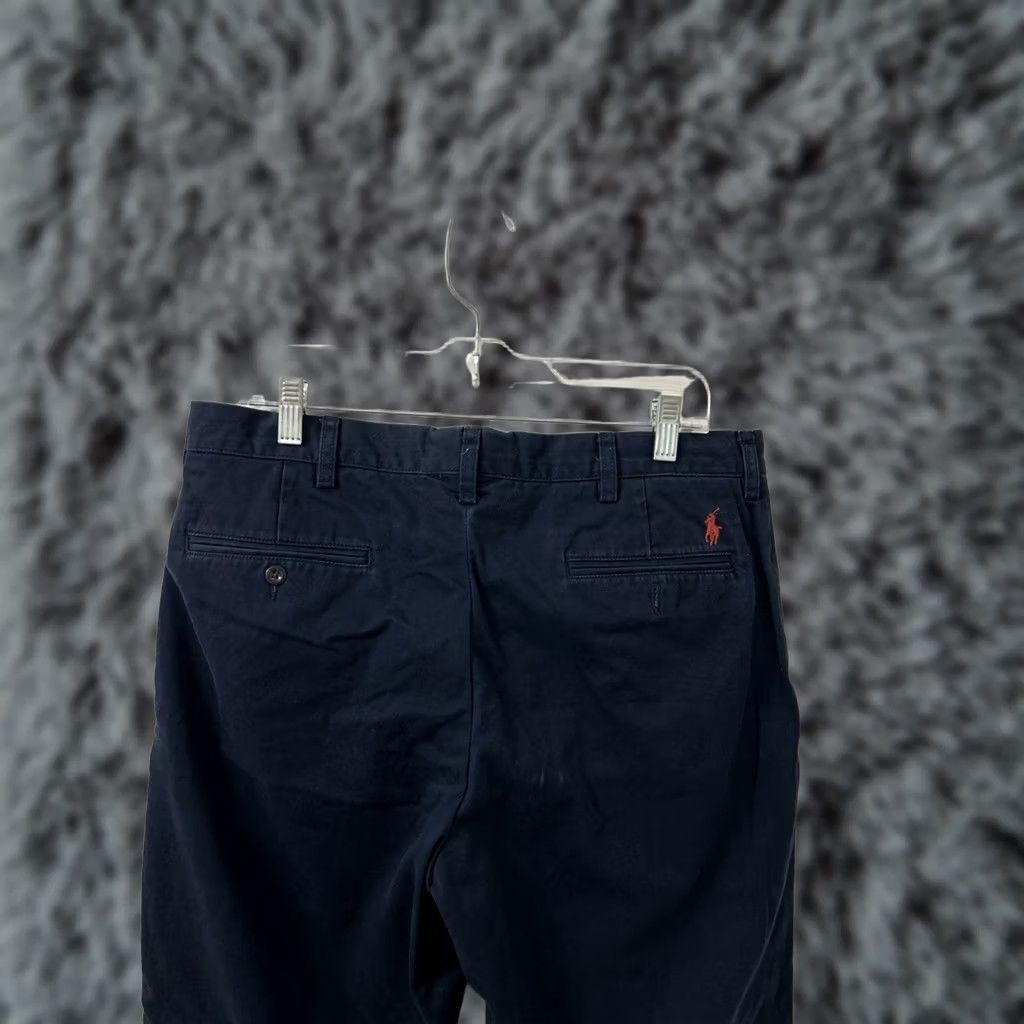 Polo Ralph Lauren Polo Ralph Lauren Preston Chino Pants Mens 35x29 Navy Blue Straight Leg Casual Workwear Business Black Label Polo Player Size US S / EU 44-46 / 1 - 1 Thumbnail