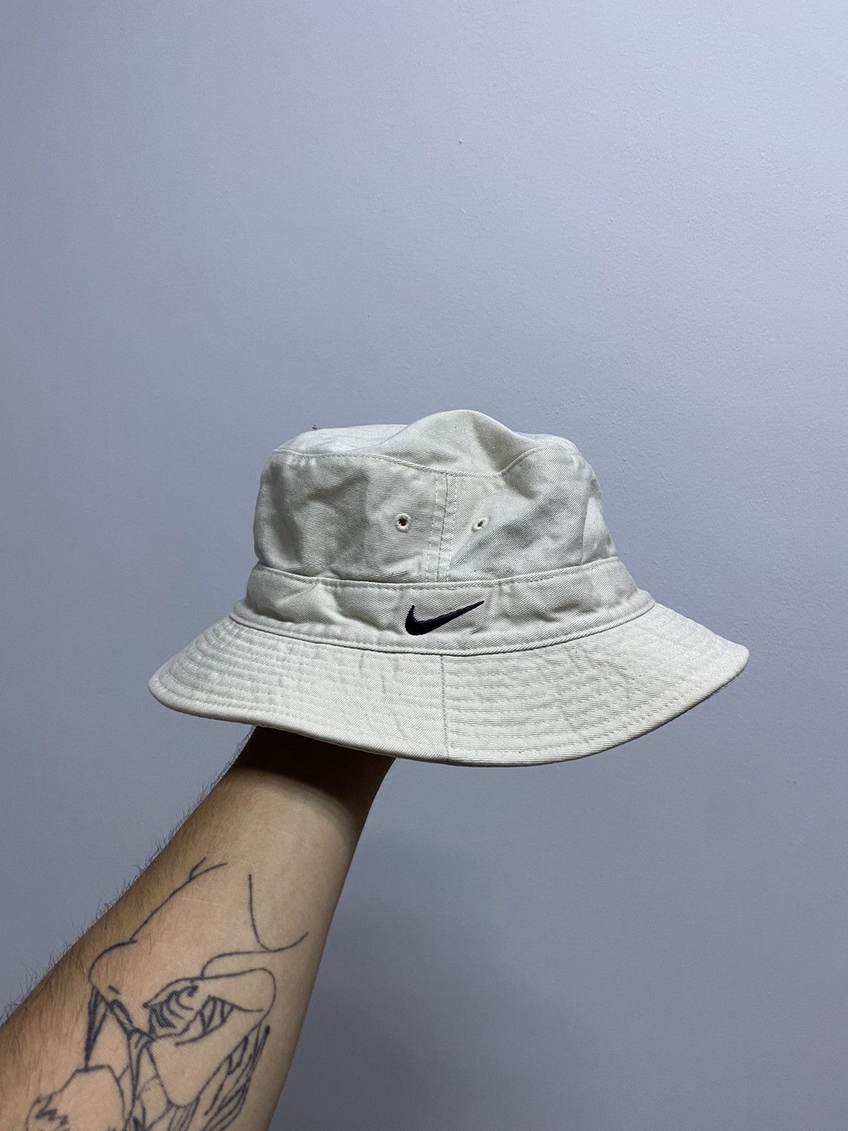 Nike × Vintage Nike Panama Small Swoosh Logo Hat Vintage Skate Size ONE SIZE - 1 Thumbnail