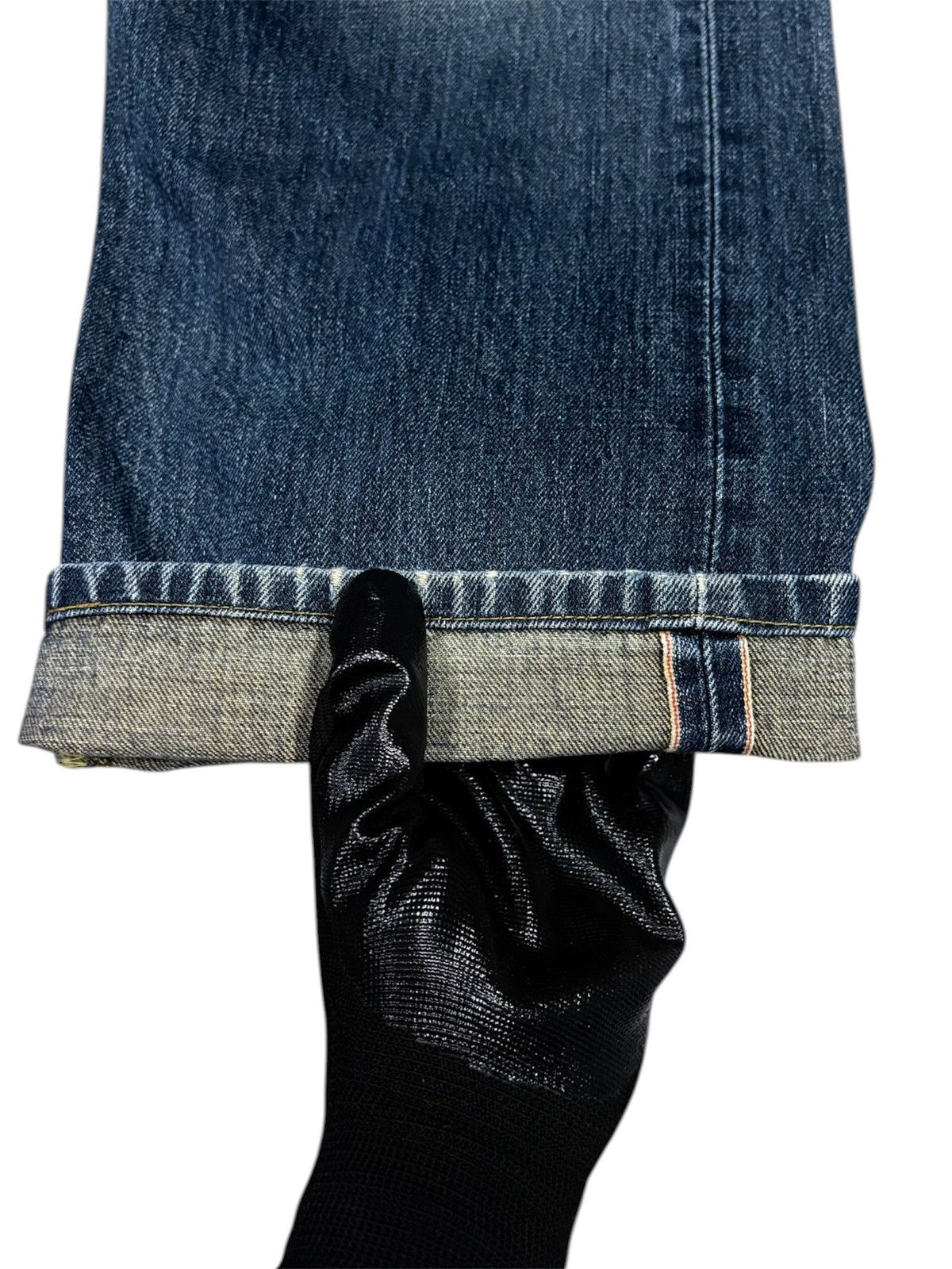 Edwin RARE 90s EDWIN 505XX DISTRESSED SELVEDGE REDLINE DENIM JEANS Size US 34 / EU 50 - 4 Thumbnail