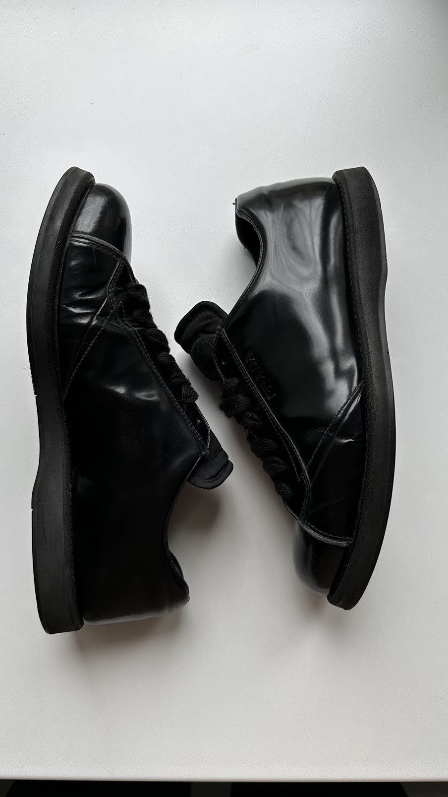 Prada Prada Leather Total Black Woman Shoes Size 5/39 Made Italy Size US 9.5 / IT 39.5 - 8 Thumbnail
