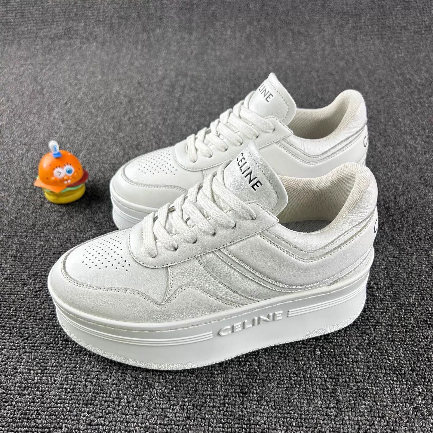 Celine Celine White Platform Sneakers 35 Size US 5 / IT 35 - 1 Thumbnail