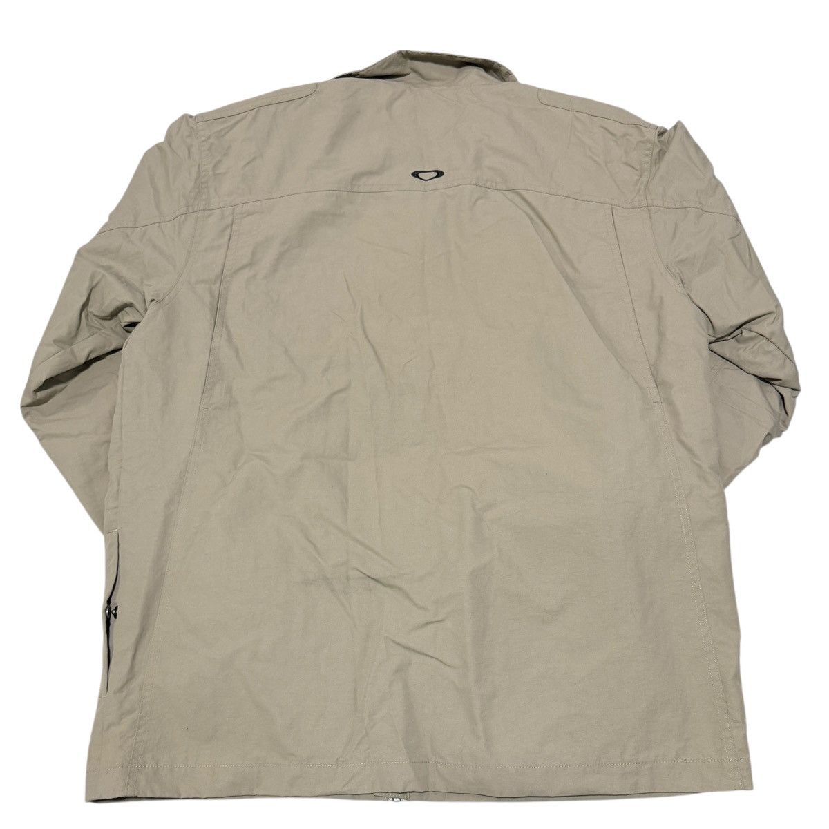 Oakley Oakley Vintage Full Zip Nylon Jacket Beige Khaki Size XL Size US XL / EU 56 / 4 - 2 Thumbnail