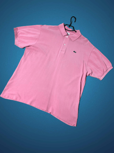 Lacoste Lacoste Men's Classic Polo Pink Y2K Drill Casual Size US XXL / EU 58 / 5 - 1 Thumbnail