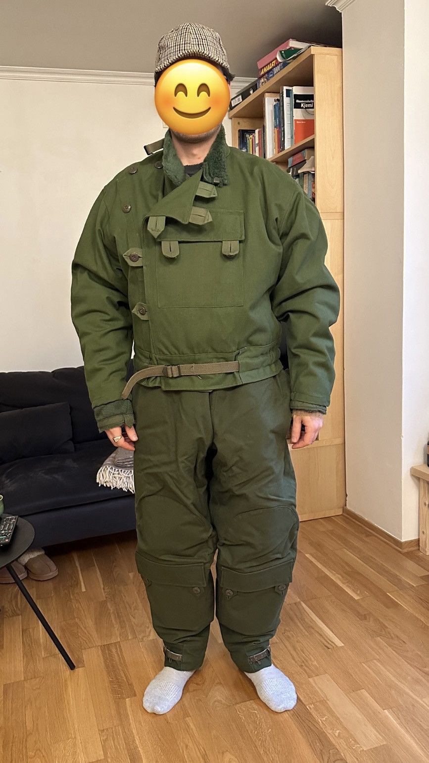 Vintage Swedish Army Motorcycle Jacket 1961 Size US L / EU 52-54 / 3 - 18 Thumbnail