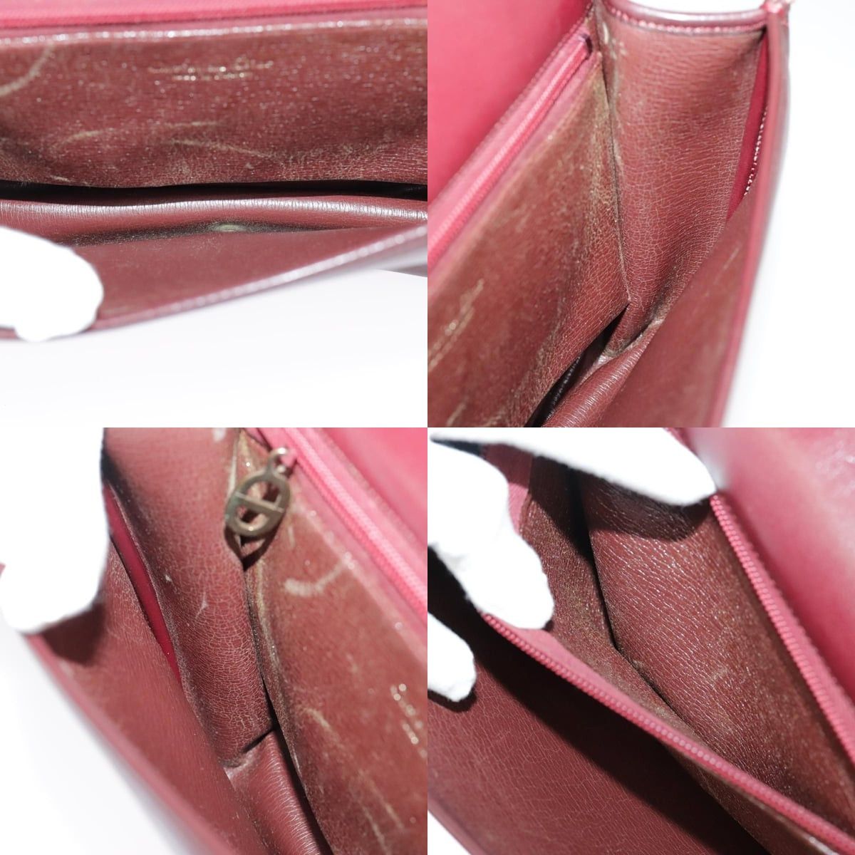 Dior DIOR Shoulder Bag Leather Bordeaux Gold Size ONE SIZE - 11 Thumbnail