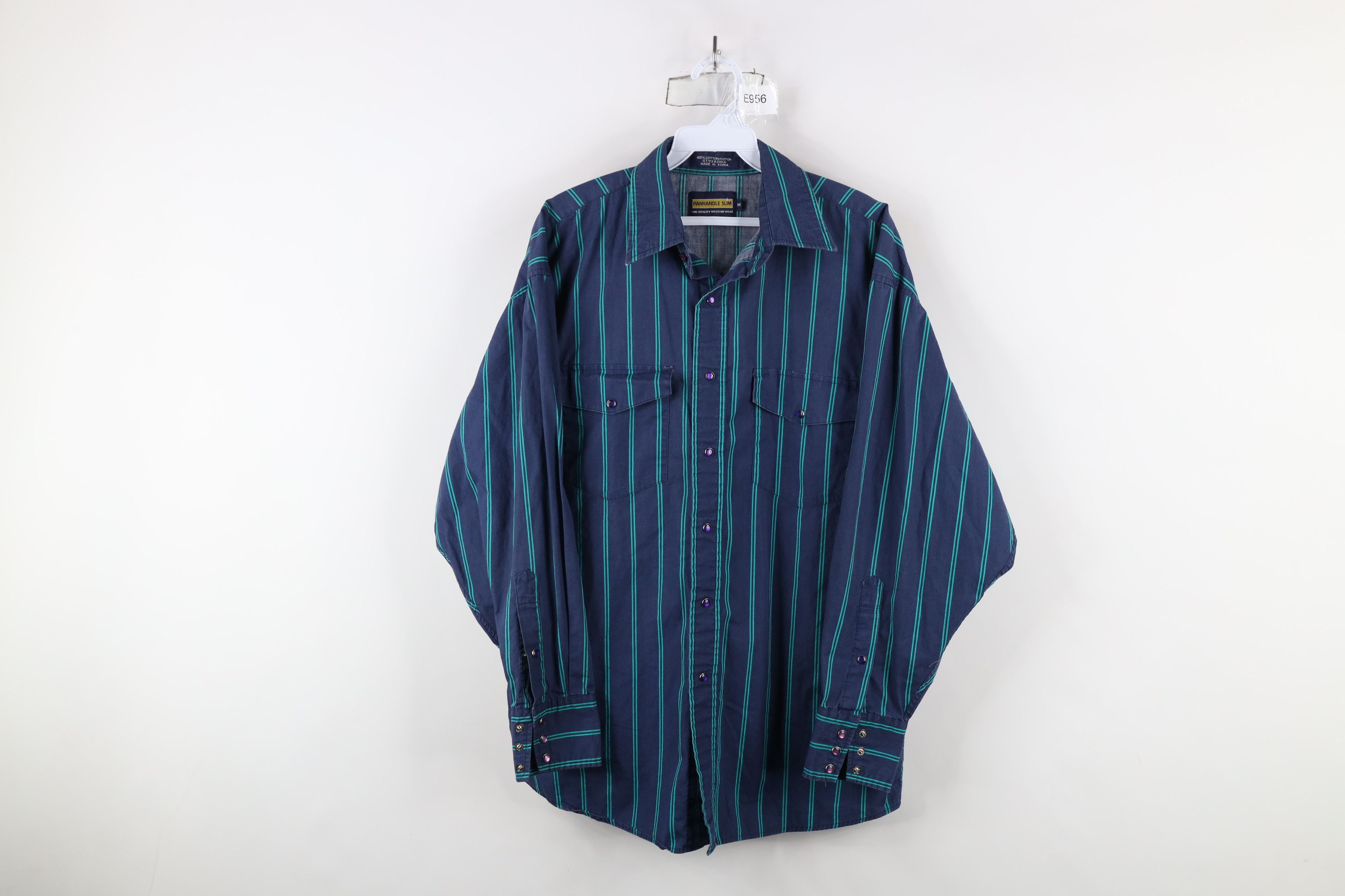 Vintage Vintage 90s Rockabilly Western Rodeo Snap Button Shirt Size US M / EU 48-50 / 2 - 1 Thumbnail