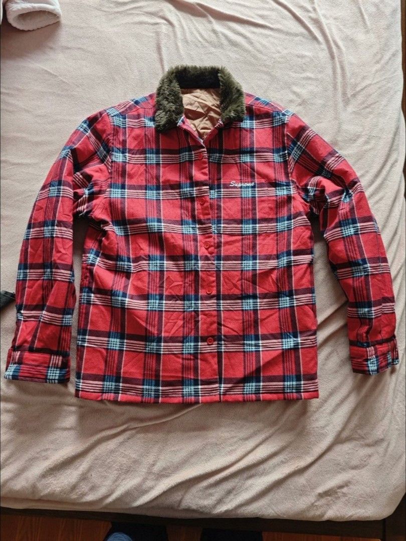 Supreme Supreme Faux Fur Collar Flaid Jacket Size US L / EU 52-54 / 3 - 5 Thumbnail