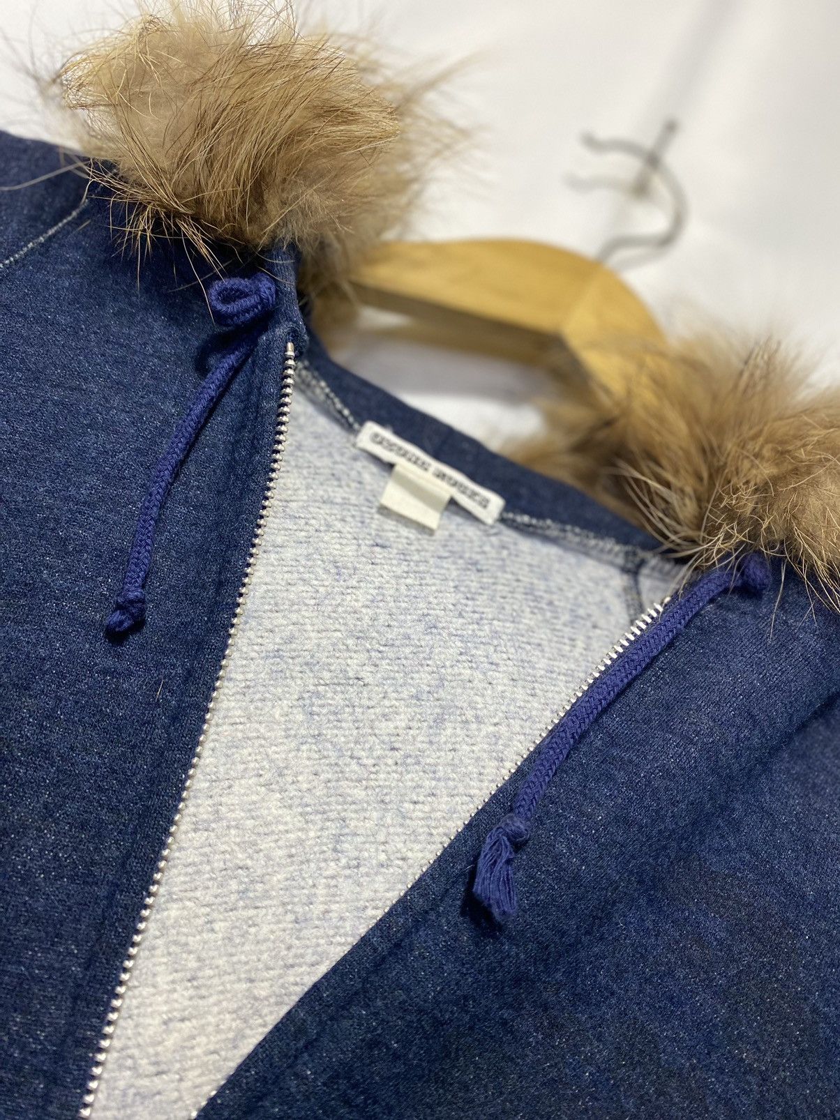 Japanese Brand Ozone Rocks indigo blue fur hoodie Size US M / EU 48-50 / 2 - 5 Thumbnail