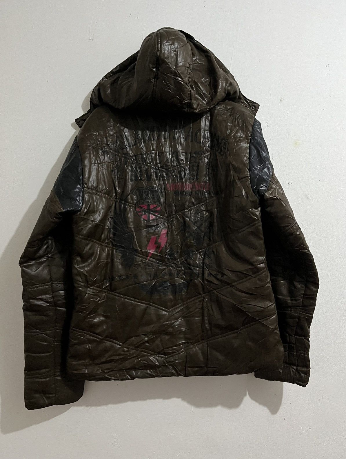 Japanese Brand 2000s Japanese Glonedev Puffer Biker Jacket Size US L / EU 52-54 / 3 - 7 Thumbnail