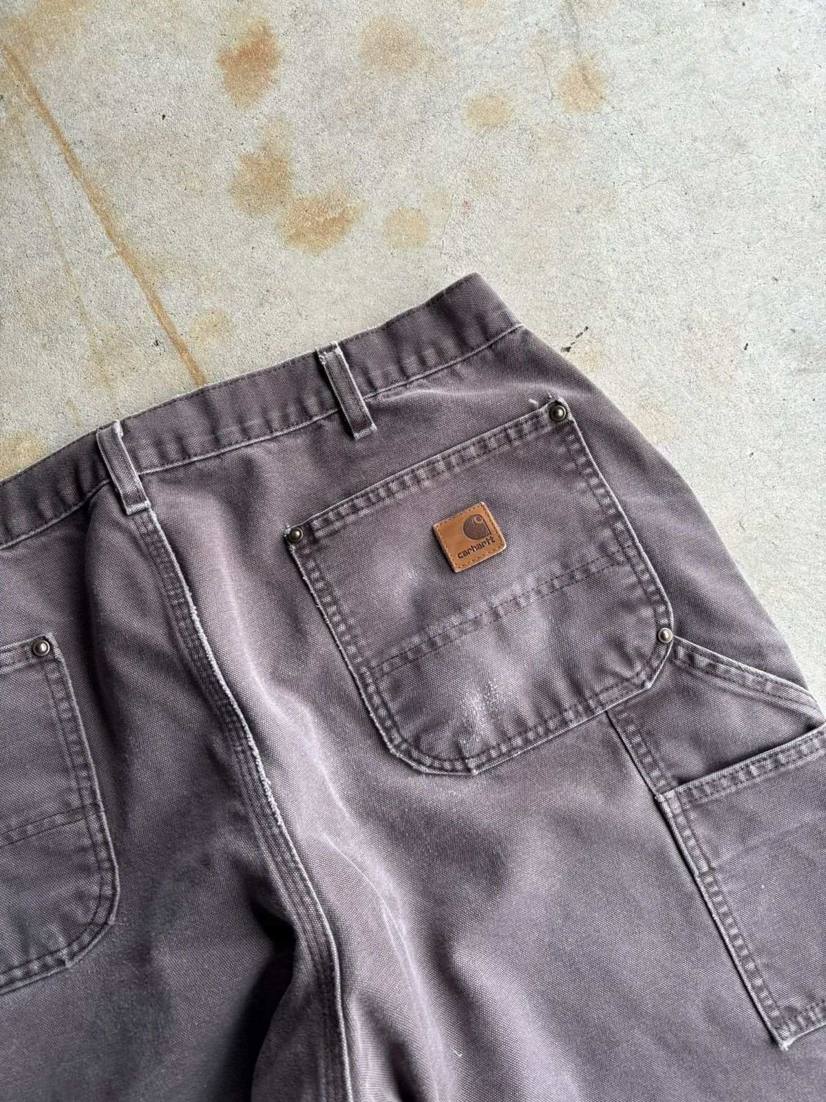 Carhartt Vintage Carhartt Mocha Brown Distressed Double Knee Pants Size US 38 / EU 54 - 6 Thumbnail
