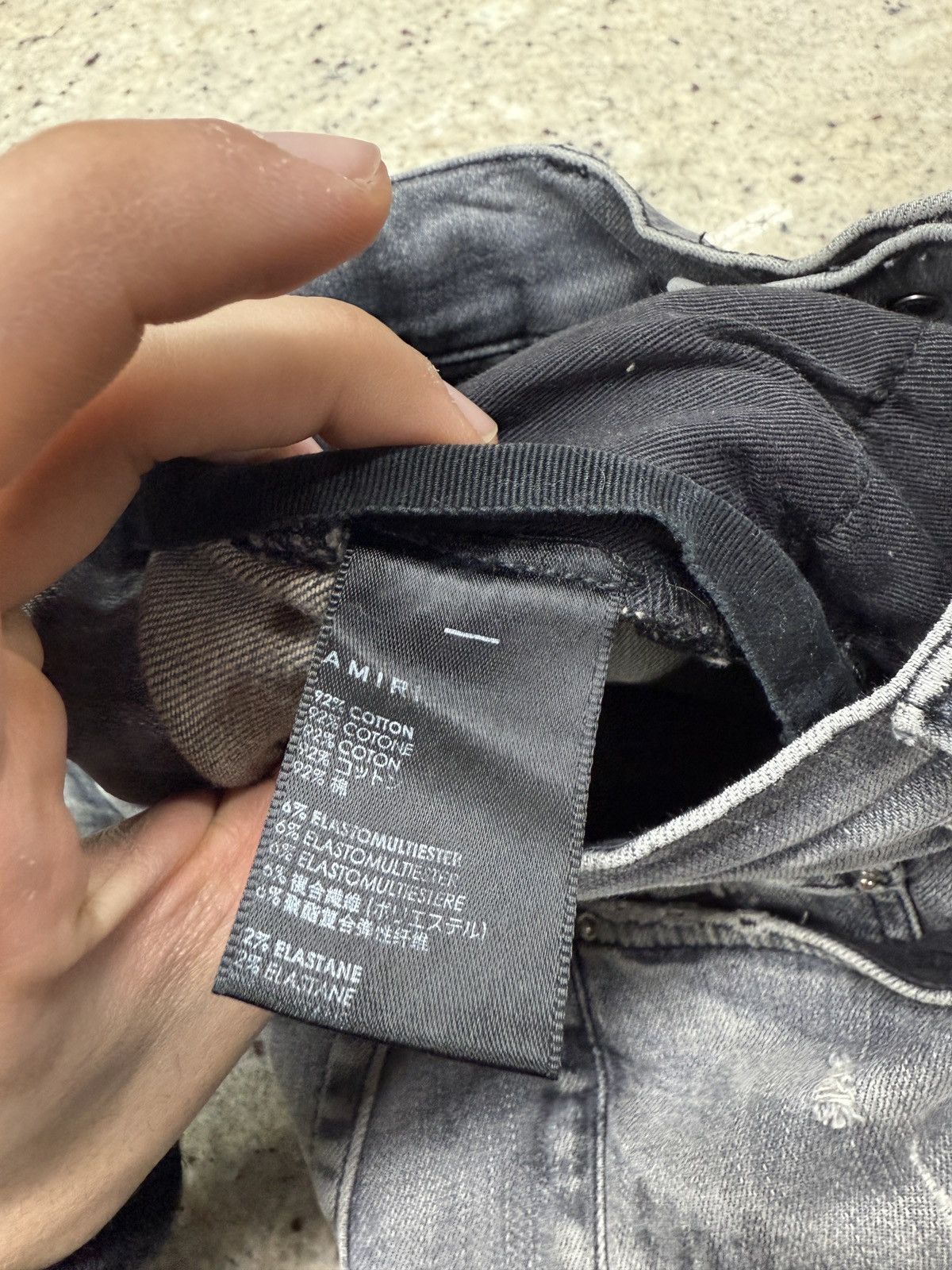 Amiri Amiri Denim Stencil Grey Jeans Size US 30 / EU 46 - 9 Thumbnail