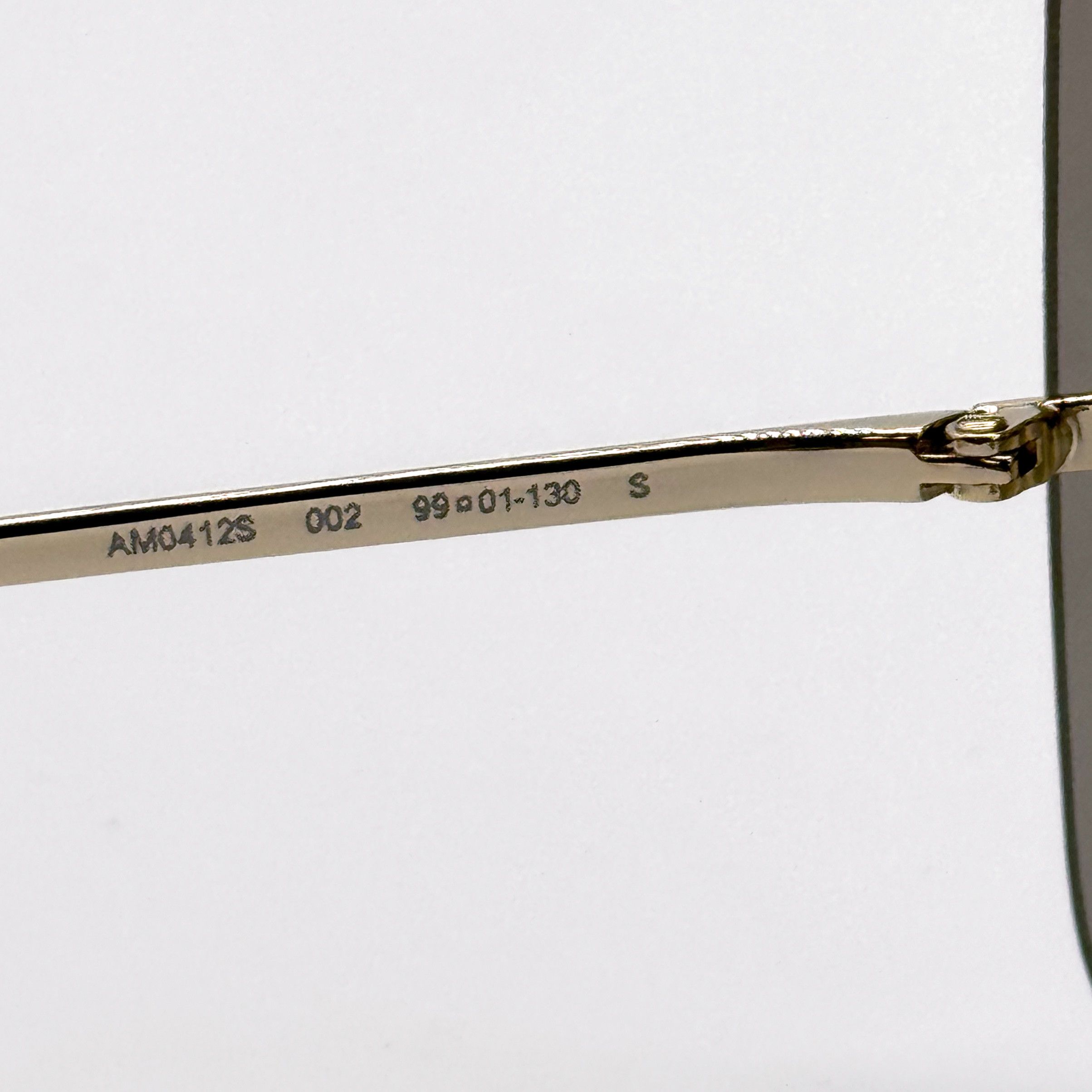 Alexander McQueen NEW ALEXANDER MCQUEEN AM0412S 002 SHIELD GOLD SUNGLASSES Size ONE SIZE - 10 Thumbnail