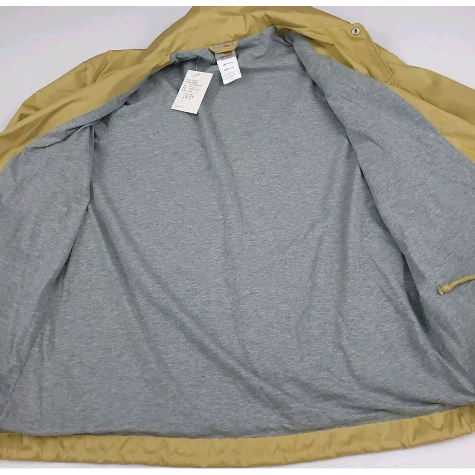 Carhartt VINTAGE Carhartt Lined Windbreaker Jacket Men L Gold Very Rare Sample NWT Coach Zip Front Size US L / EU 52-54 / 3 - 7 Thumbnail