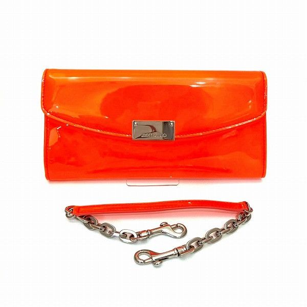 Jimmy Choo Jimmy Choo Jimmy Choo Patent Leather 2way Clutch Bag Enamel Long Wallet DUTY FREE for USA Size ONE SIZE - 1 Thumbnail