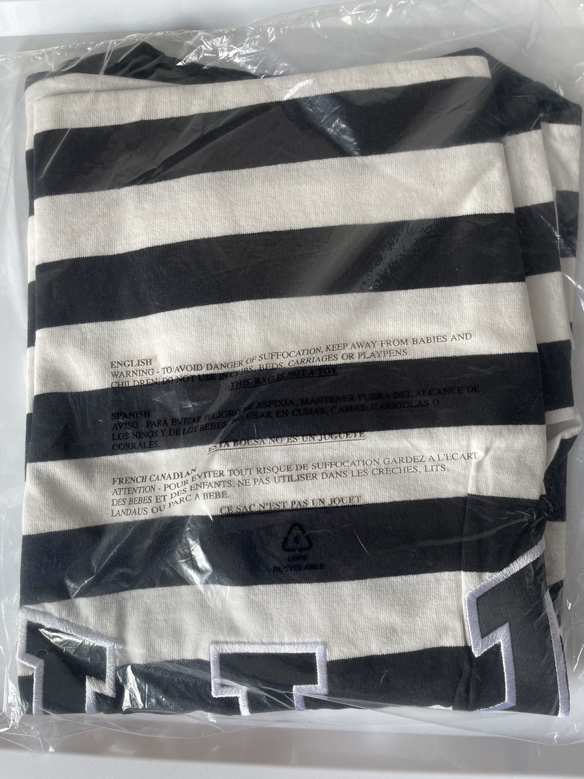 Fuck The Population FTP Striped arch logo tee (BLACK/WHITE) Size US L / EU 52-54 / 3 - 3 Thumbnail