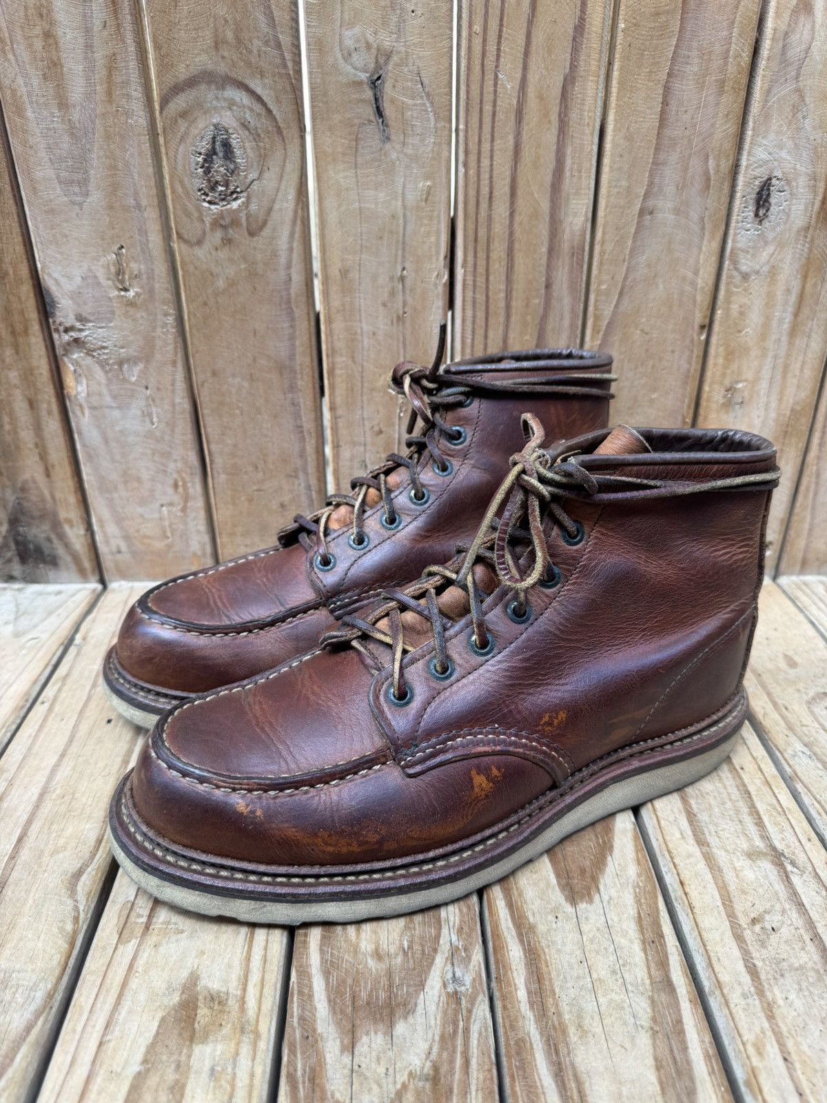 Red Wing Red Wing 1907 Copper Rough Brown Boots UK 7.5 D | EUR 41.5 Size US 8.5 / EU 41-42 - 1 Thumbnail