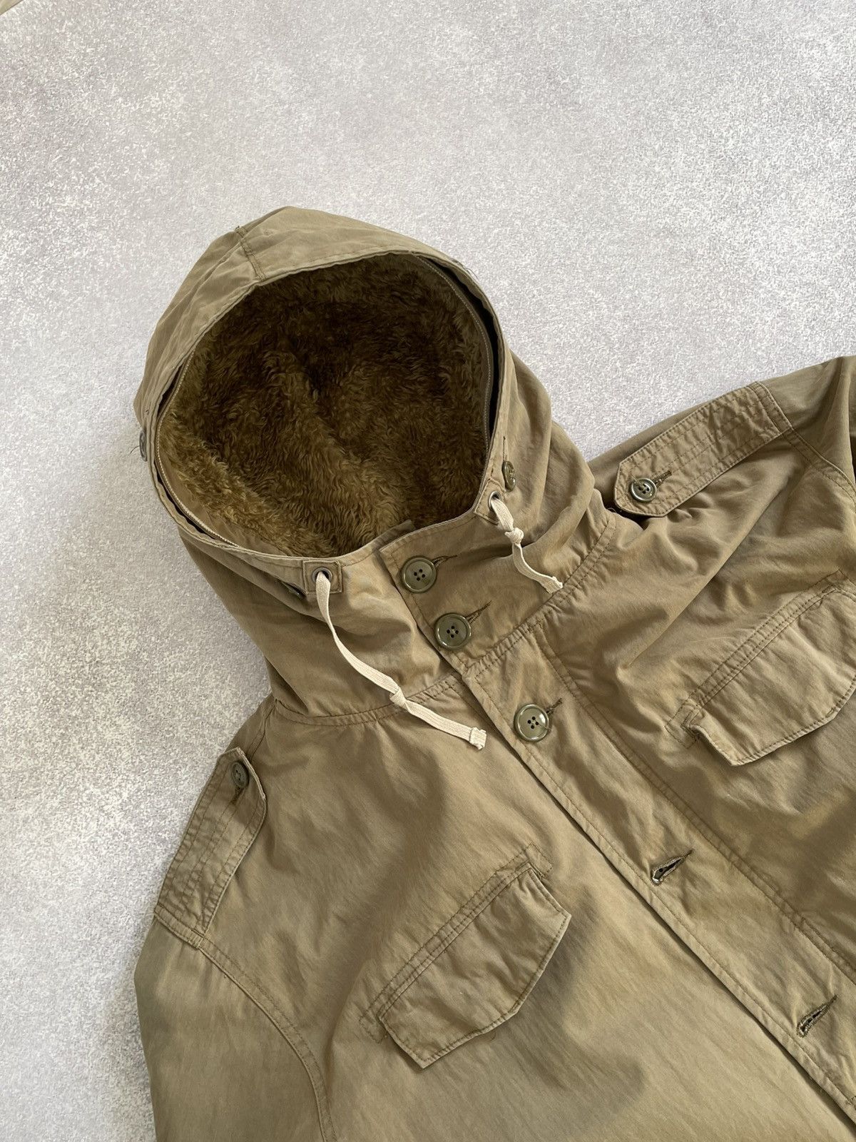 Gap Vintage GAP Military Fur Lined Fishtail Parka Jacket Coat Size US L / EU 52-54 / 3 - 17 Thumbnail