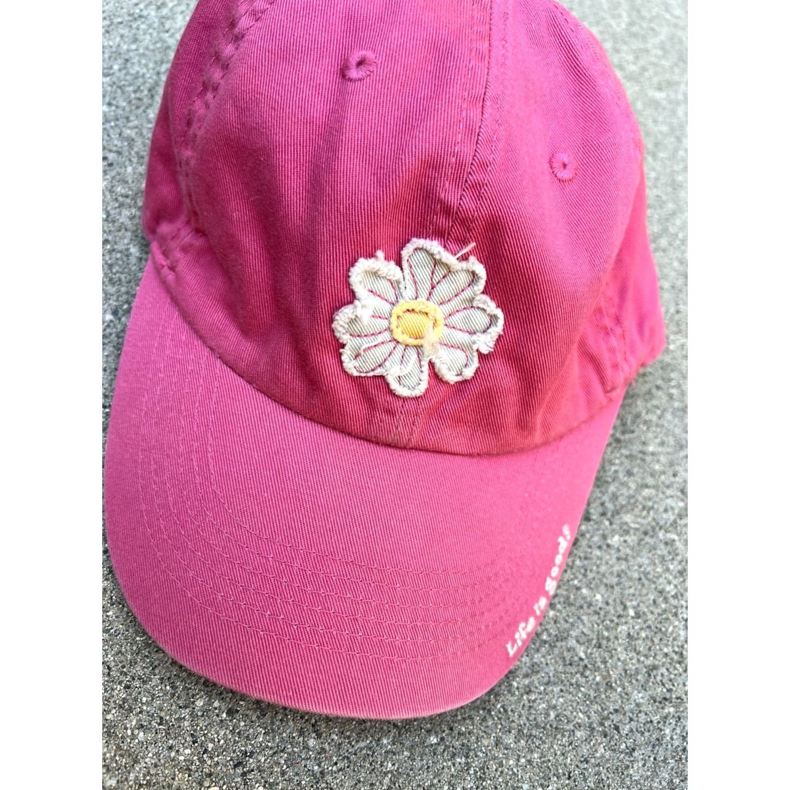 Life is Good LIFE IS GOOD Floral Flower Baseball Hat Women's One Size Adjustable Cap Pink Size ONE SIZE - 2 Thumbnail