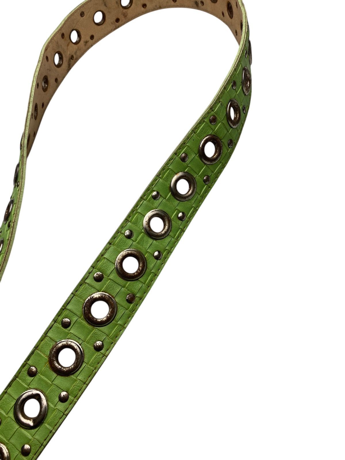 If Six Was Nine Green Ring Studded Y2K Belt Size ONE SIZE - 3 Thumbnail