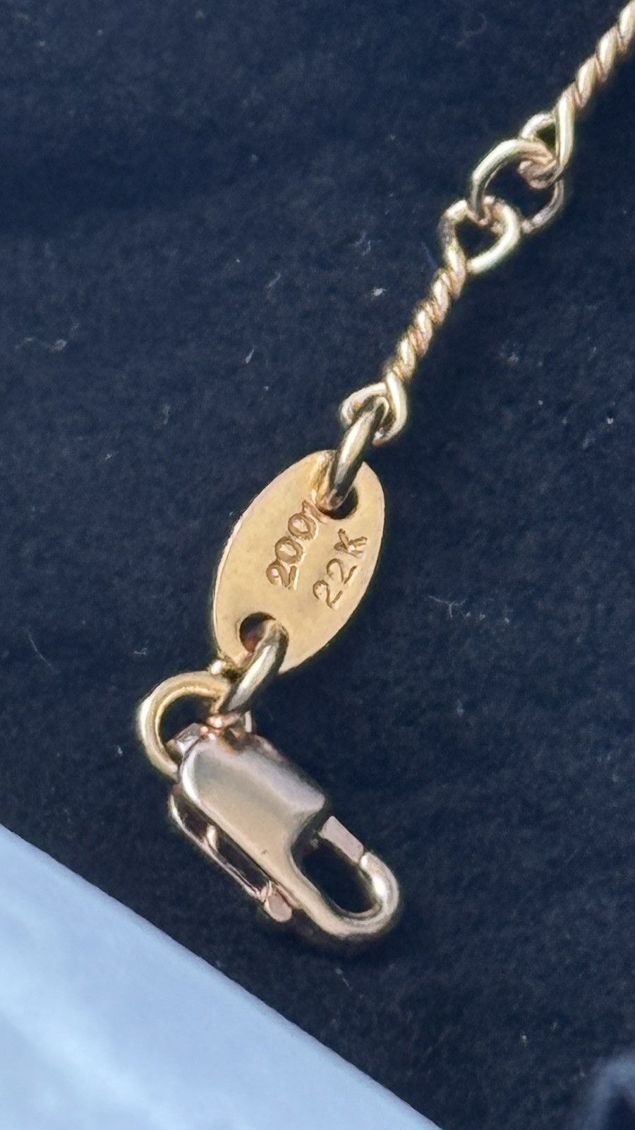 Chrome Hearts Chrome Hearts 22K Gold Twist Chain(18inch/45cm) Size ONE SIZE - 11 Thumbnail