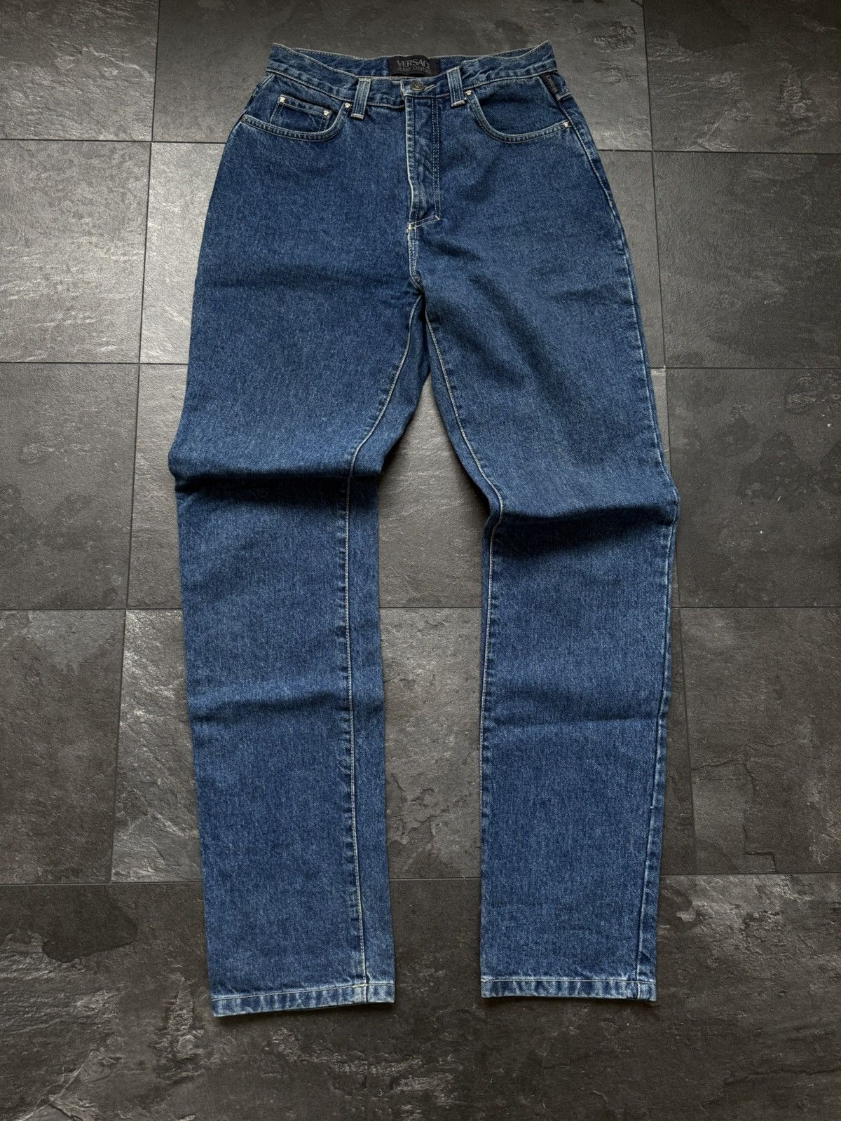 Versace Vintage blue denim Versace rare jeans Size US 30 / EU 46 - 5 Thumbnail