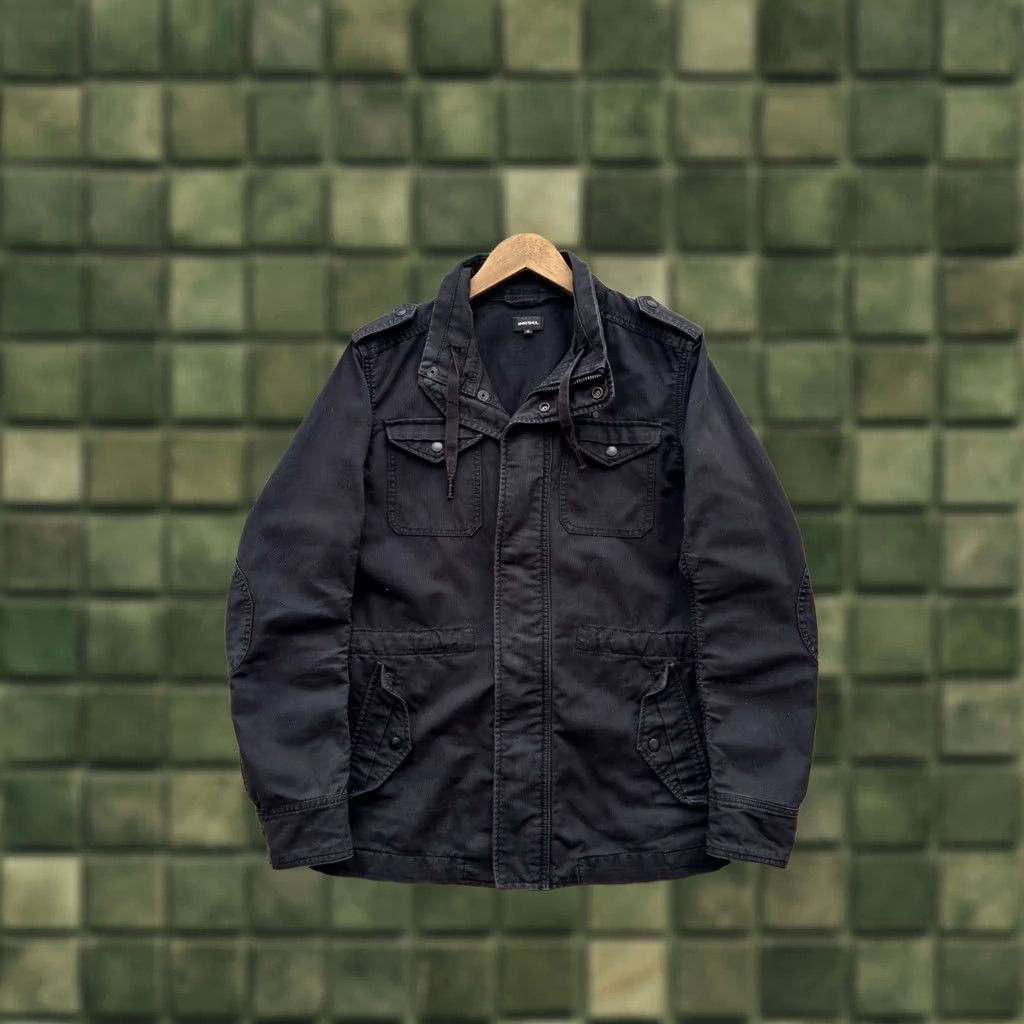 Diesel DIESEL VINTAGE JACKET Cotton DENIM Black S Men Size US S / EU 44-46 / 1 - 1 Thumbnail