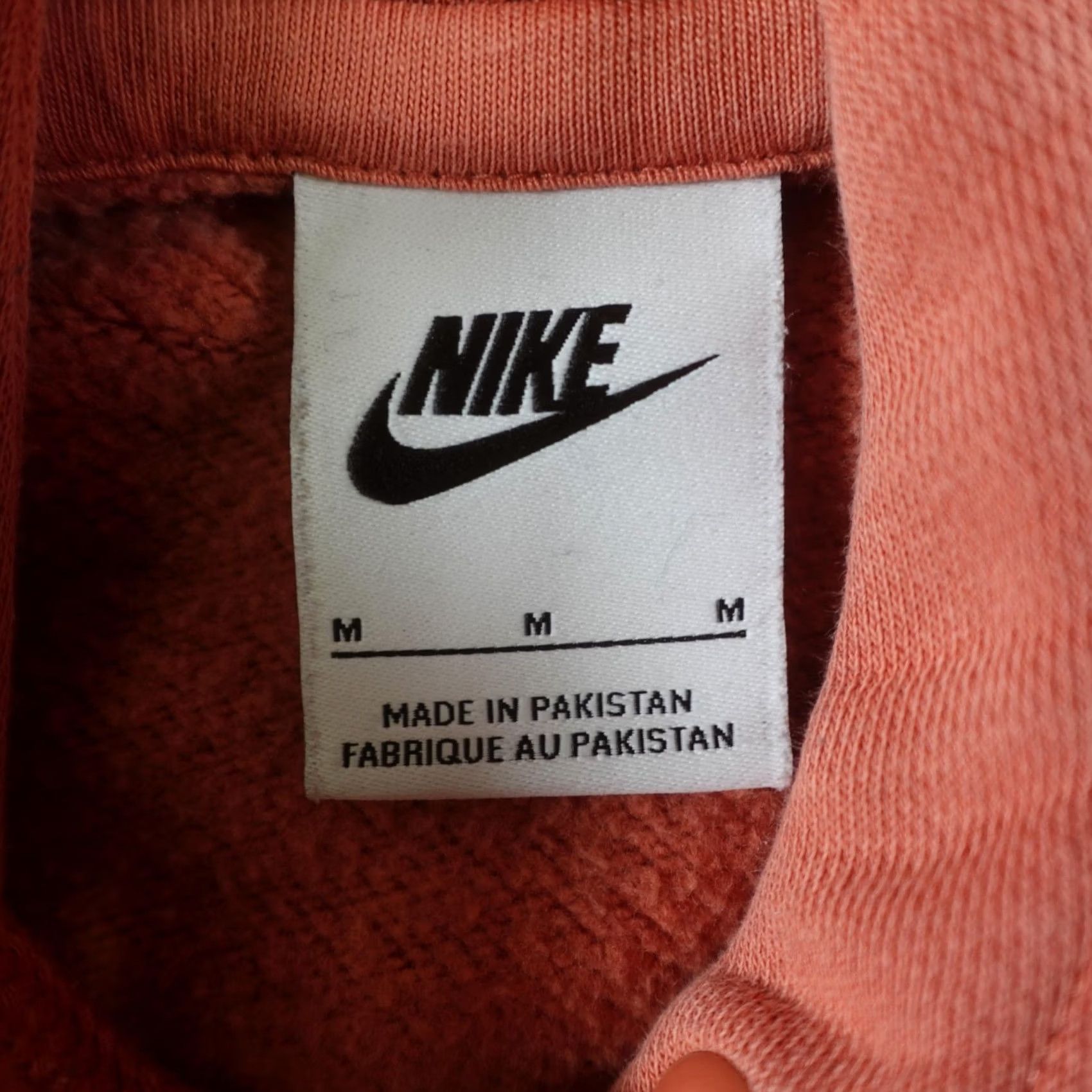 Nike Nike Hoodie Womens M Orange Center Swoosh Logo Pullover Fleece Embroidered Size M / US 6-8 / IT 42-44 - 4 Thumbnail