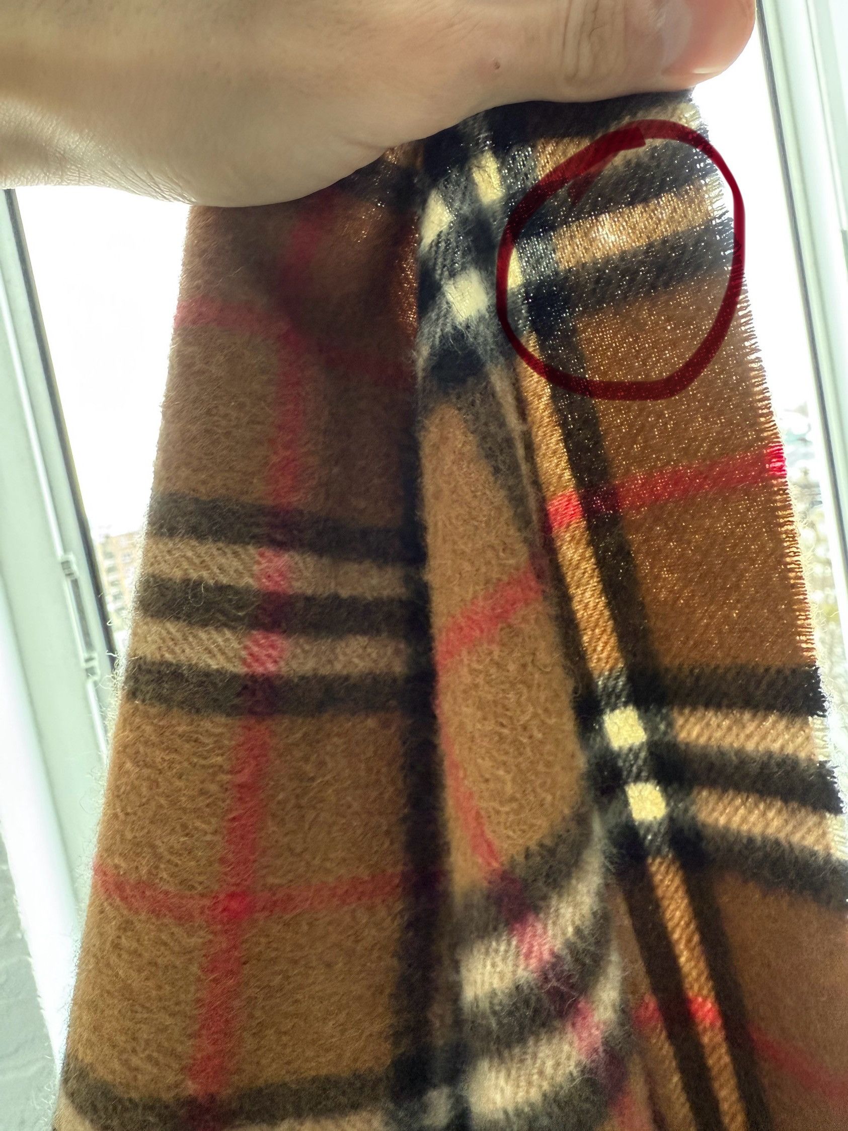 Burberry Vintage 90s Burberry cashmere scarf Size ONE SIZE - 4 Thumbnail