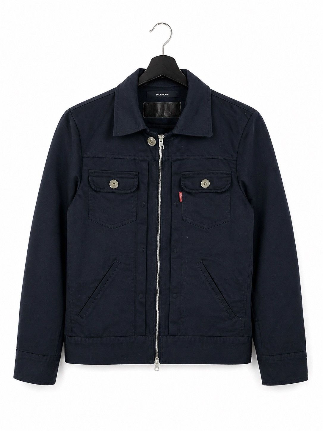 JACKROSE Jackrose Black Trucker Jacket Zip Streetwear Workwear Style Size US S / EU 44-46 / 1 - 1 Thumbnail