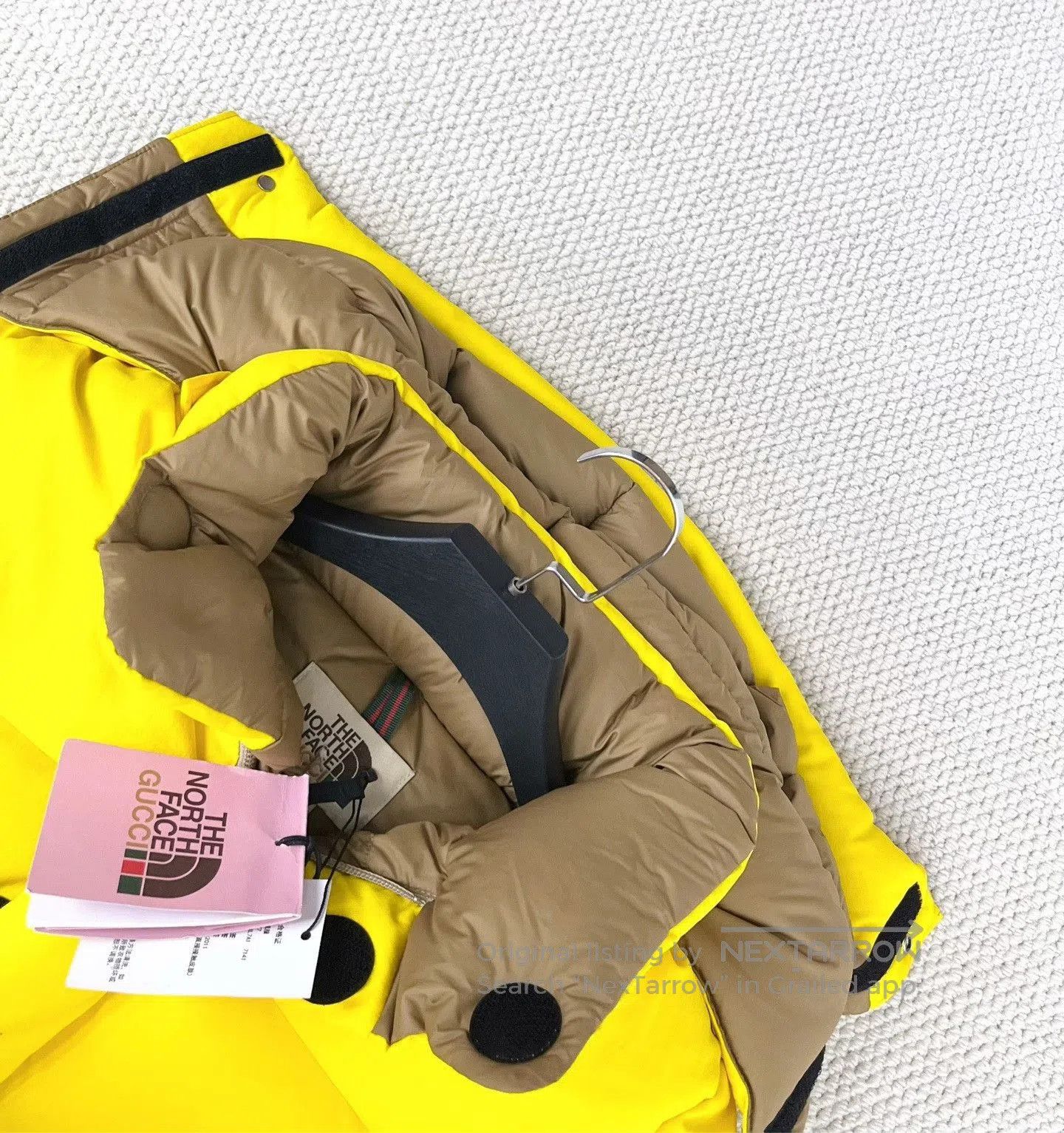 Gucci Gucci x TNF Yellow Puffer Jacket. Size XS / US 0-2 / IT 36-38 - 3 Thumbnail