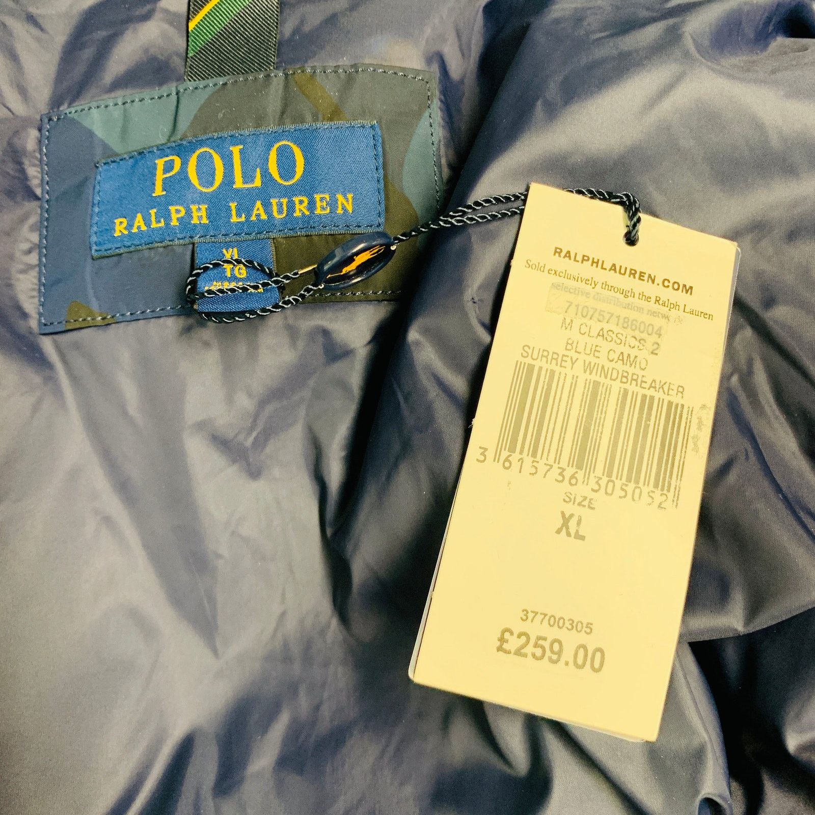 Ralph Lauren RALPH LAUREN Size XL Navy Blue Camo Polyester Zip Up Jacket Size US XL / EU 56 / 4 - 9 Thumbnail