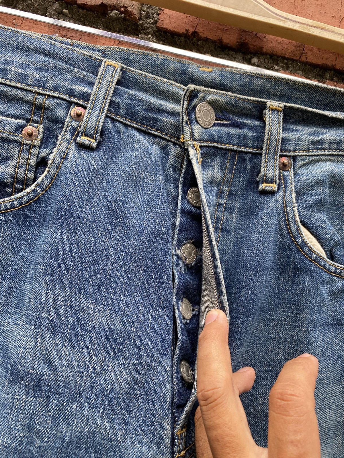 Levi's Vintage Clothing W29x30.5 Vintage levi's 503B Redline big E made in JAPAN Size US 29 - 4 Thumbnail