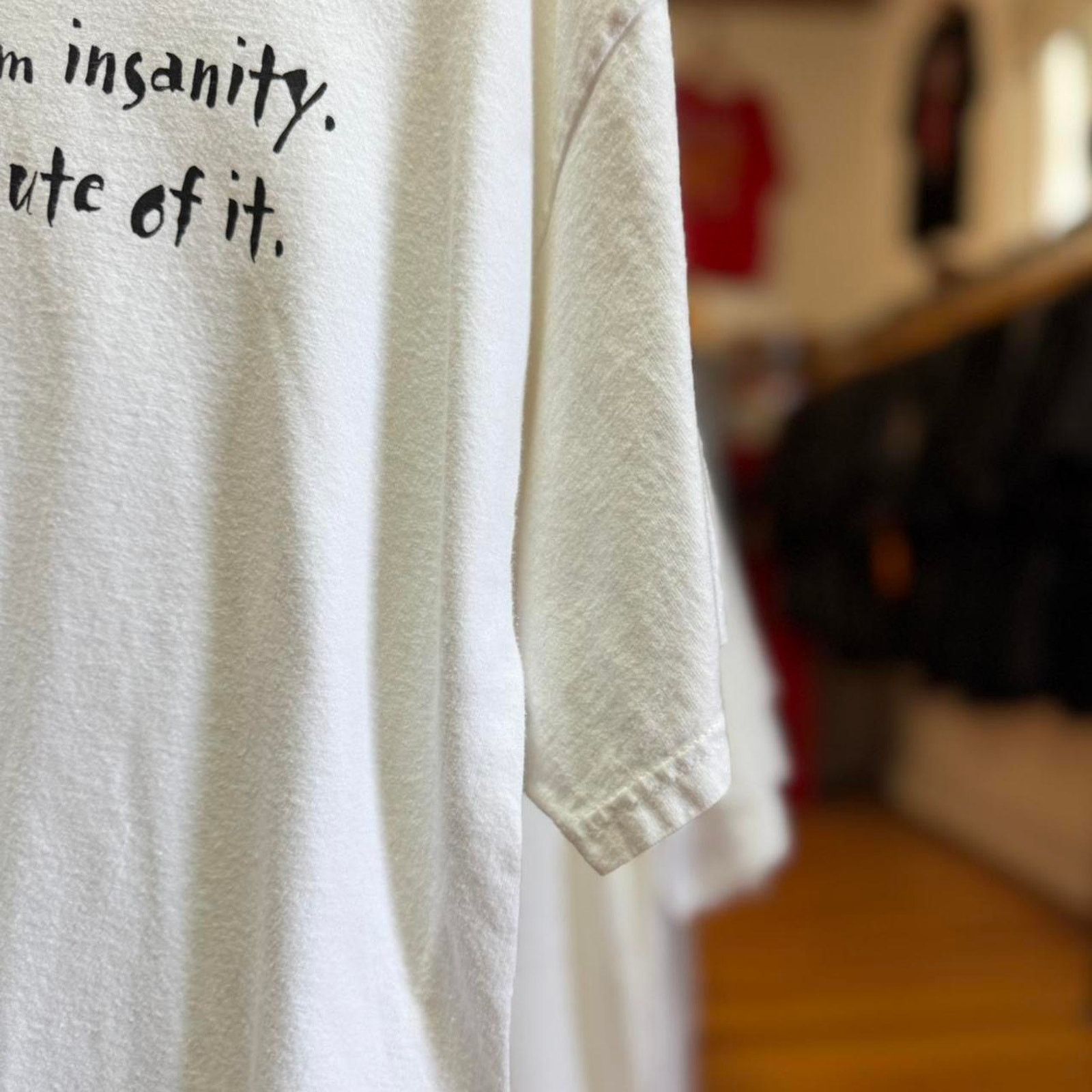 Vintage Vintage 90s Suffer from Insanity Text Humor T-Shirt Size US L / EU 52-54 / 3 - 4 Thumbnail