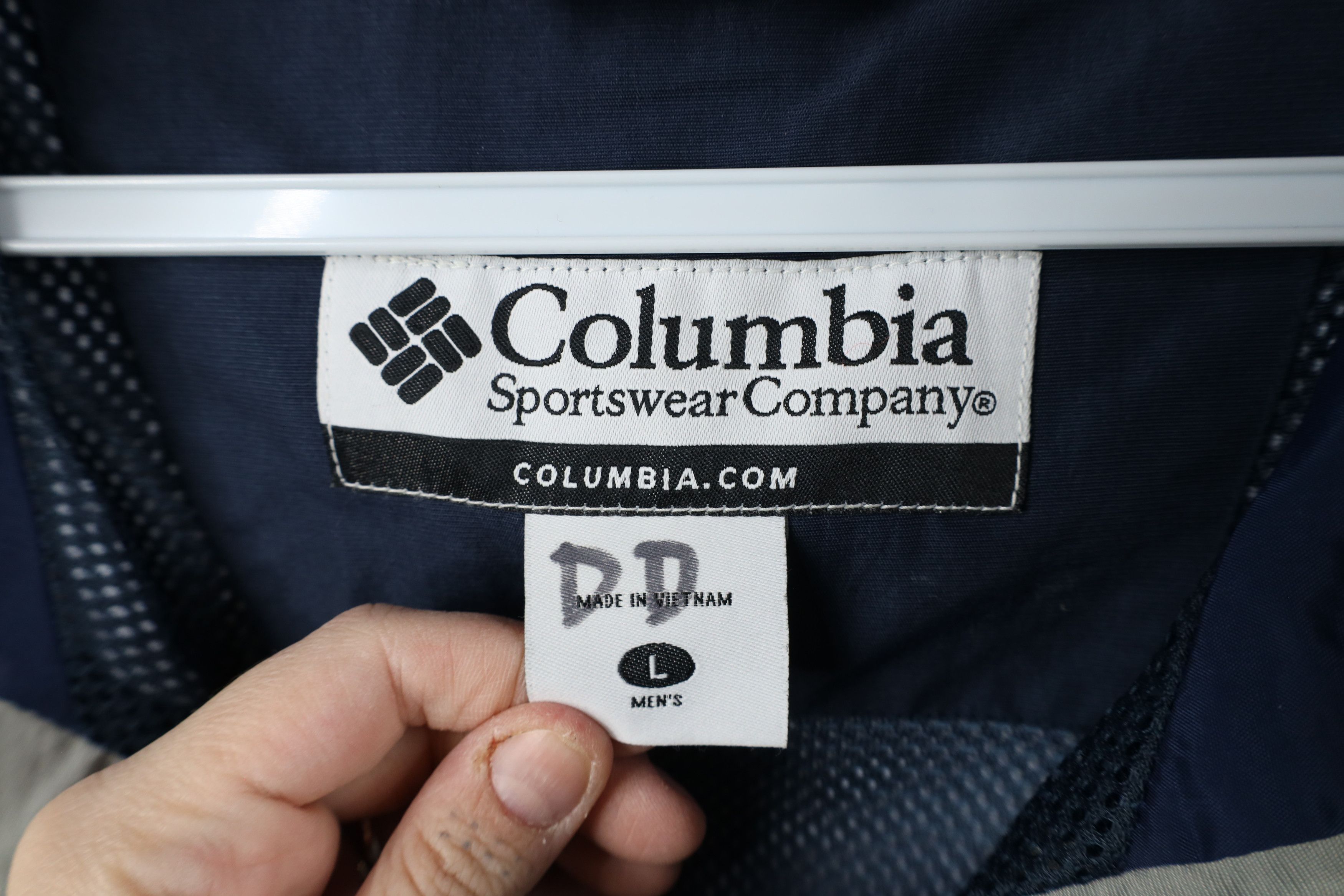 Columbia × Vintage Vintage 90s Columbia Block Half Zip Hooded Pullover Jacket Size US L / EU 52-54 / 3 - 8 Thumbnail