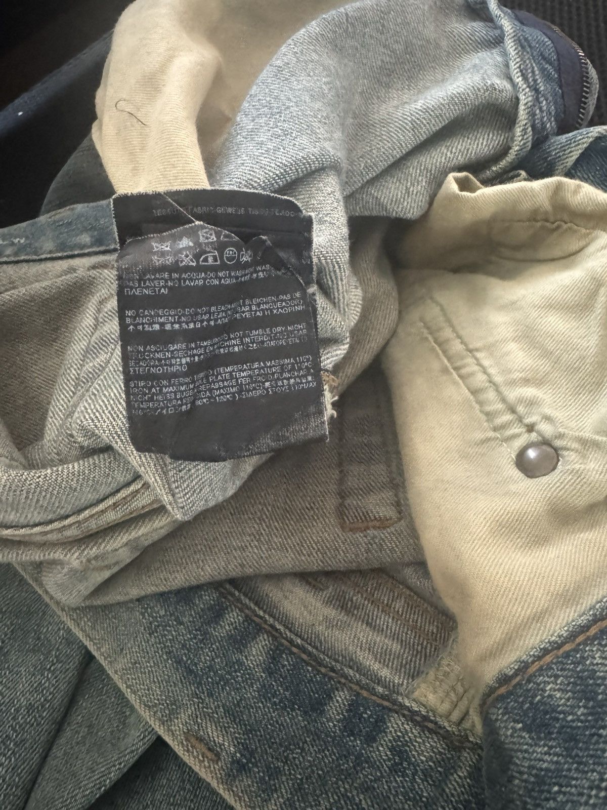 Hedi Slimane × Saint Laurent Paris AW15 Saint Laurent Paris Crash Denim Size US 27 - 6 Thumbnail