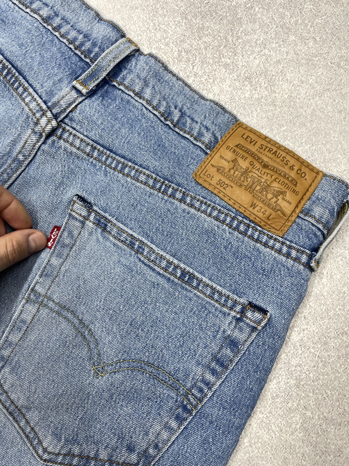 Levi's Mens Levis 502 Premium Denim Shorts Blue Size 34 Size US 34 / EU 50 - 4 Thumbnail