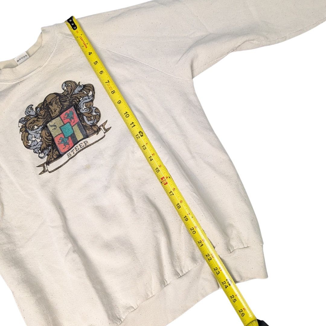 Fruit Of The Loom Vintage Steep Family Crest Crewneck Sweatshirt | Unisex L Size US L / EU 52-54 / 3 - 5 Thumbnail