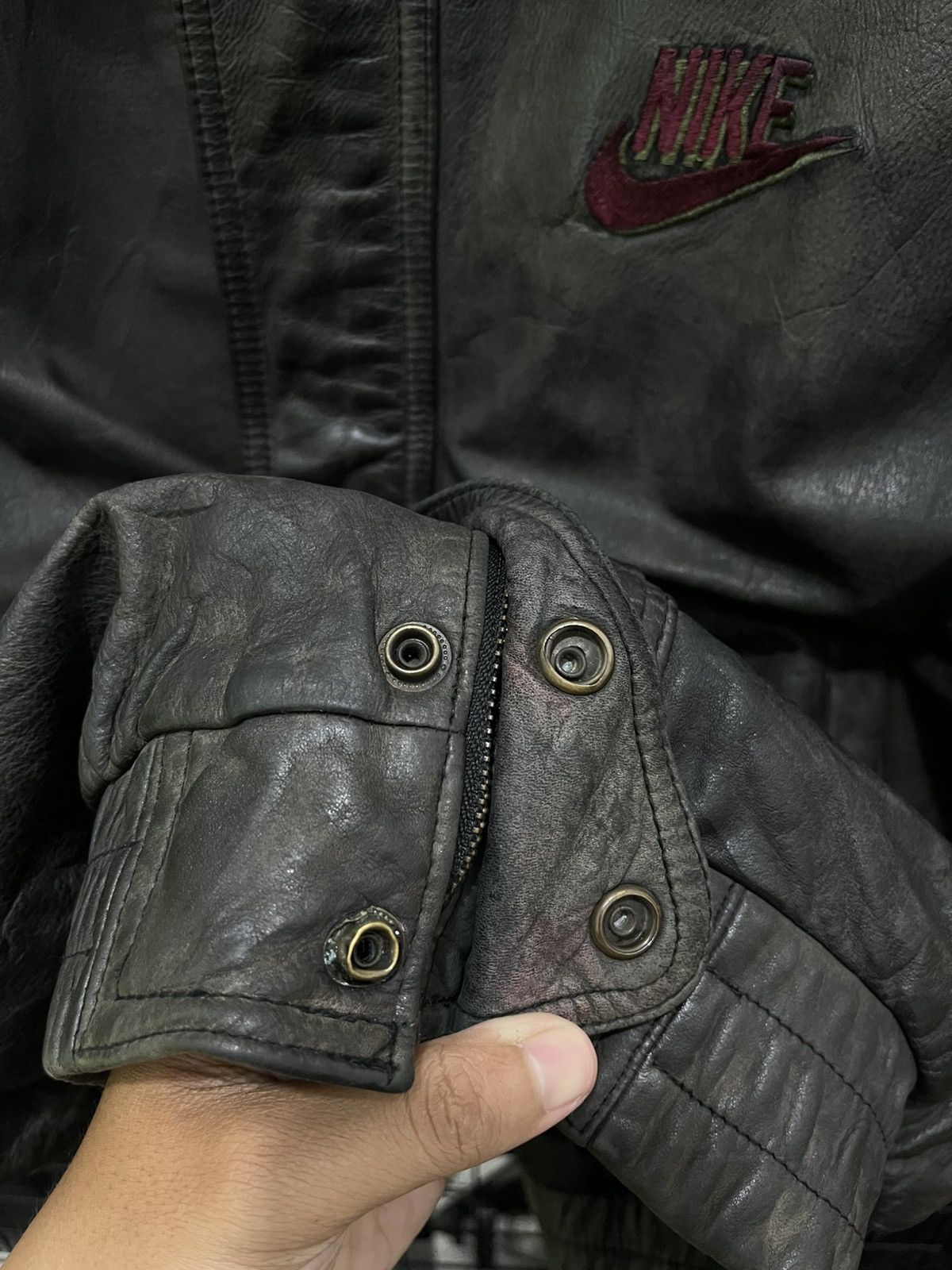 Nike Leather Jacket 20th Anniversary Limited Edition Size US XL / EU 56 / 4 - 9 Thumbnail