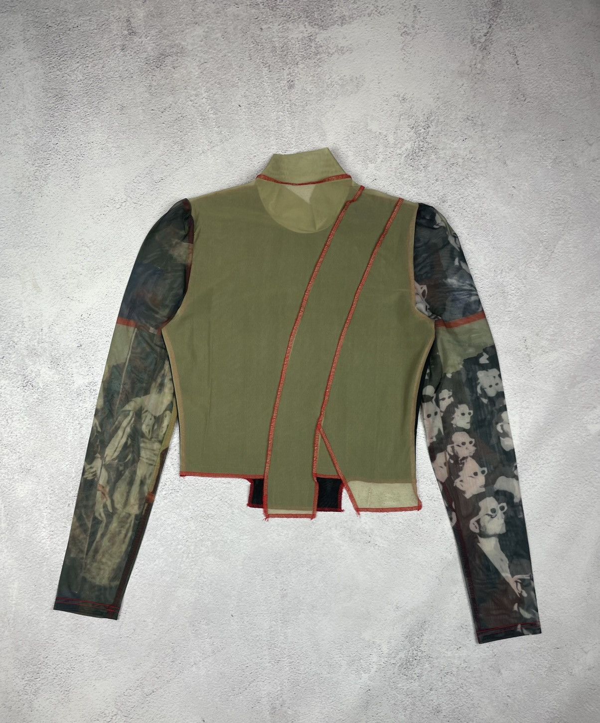 Designer × Japanese Brand Save The Queen Jean Paul Gaultier Style Mesh Top Blouses Size M / US 6-8 / IT 42-44 - 6 Thumbnail