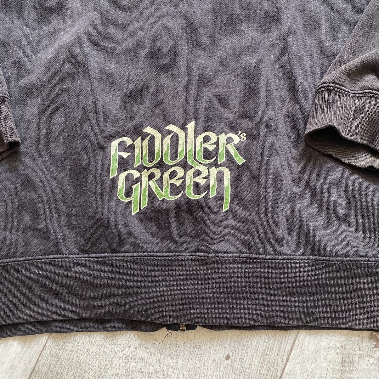 Band Tees × Vintage FIDDLERS GREEN Y2K GOAT PRINT SUNFADED ZIP HOODIE Size US XXL / EU 58 / 5 - 4 Thumbnail