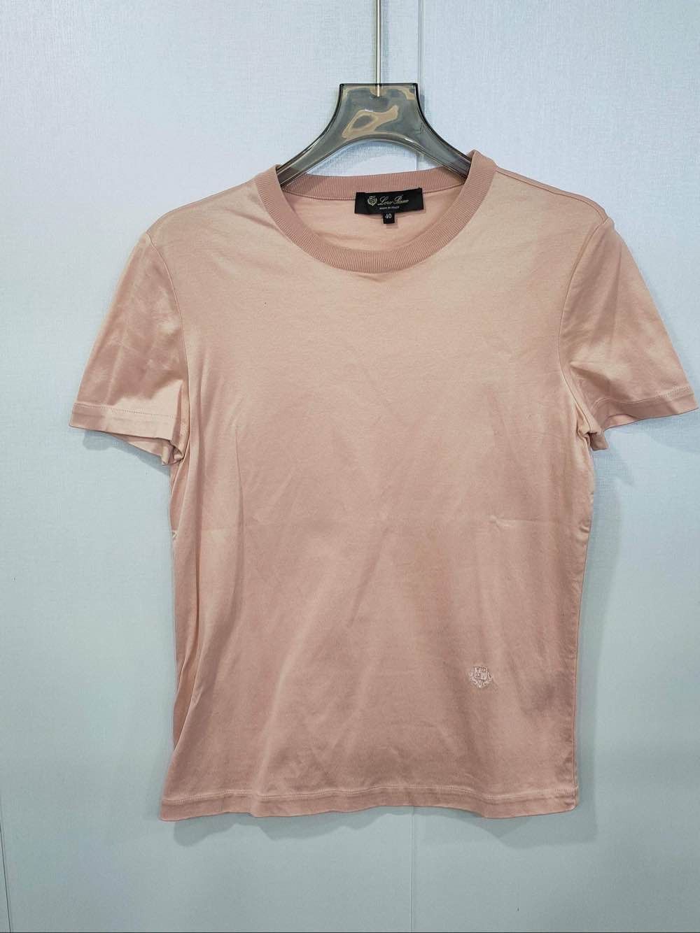 Loro Piana Loro Piana Pink Cotton T-Shirt Size 40 Size S / US 4 / IT 40 - 1 Thumbnail